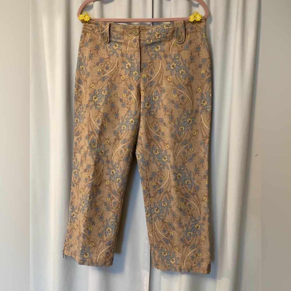Context Floral Patterned Waistband Pants